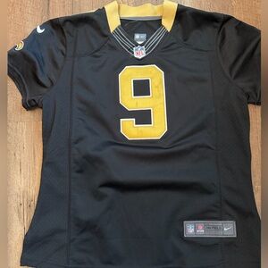 NFL Drew Brees 9 women’s Jersey size large New Orleans Saints football